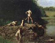 Thomas Eakins Bathing oil painting reproduction